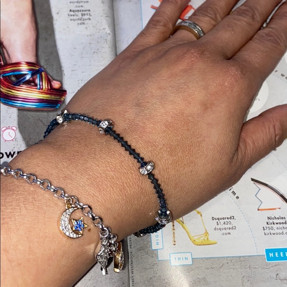 🎀 925 stamped blue Genuine Crystal bracelet